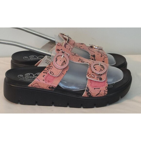 Alegria Vita pink Scribble Sport Heritage Leather Sandal EU 36/US 5.5-6 Boho - Picture 7 of 12